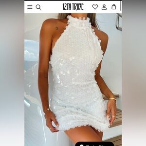 12th tribe Vera White Payette Mini Dress